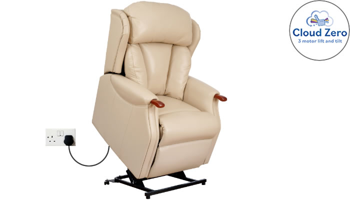 Celebrity Furniture Canterbury Leather Cloud Zero Riser Recliner